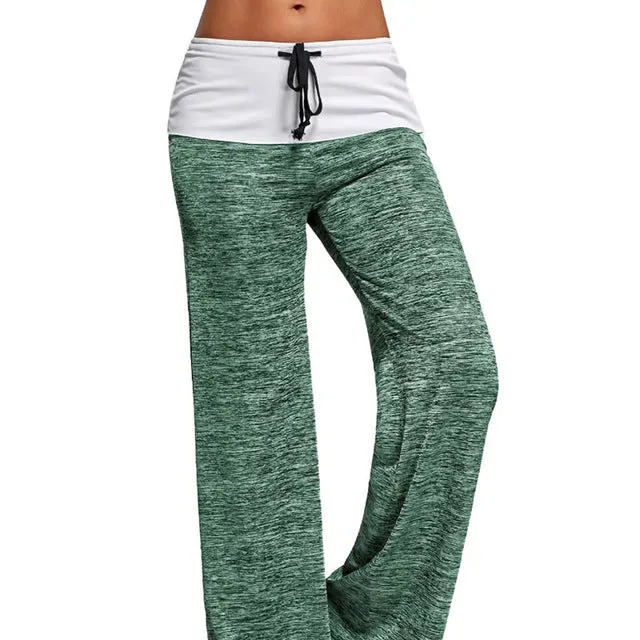 Women's Popular Wide Leg Drawstring Pajama Pants