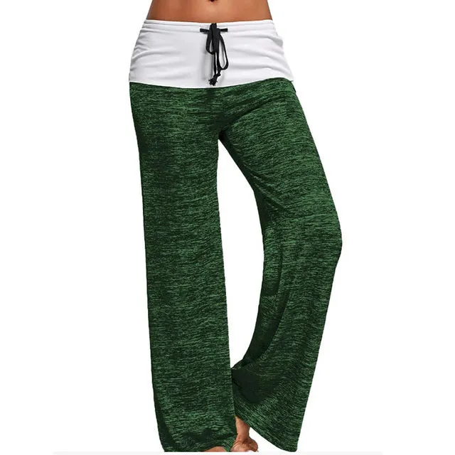 Women's Popular Wide Leg Drawstring Pajama Pants