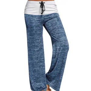 Women's Popular Wide Leg Drawstring Pajama Pants