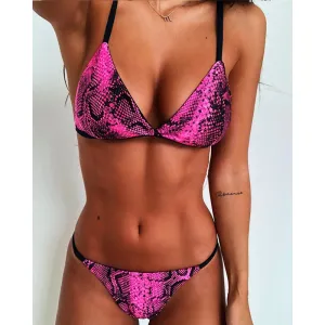 Women's Split Triangle Bikini Swimsuit