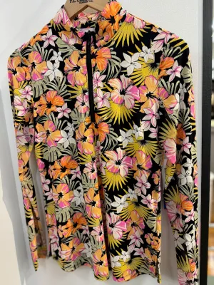 Women's Tribal Sport | Athletic Floral Print Top | Phlox Pink