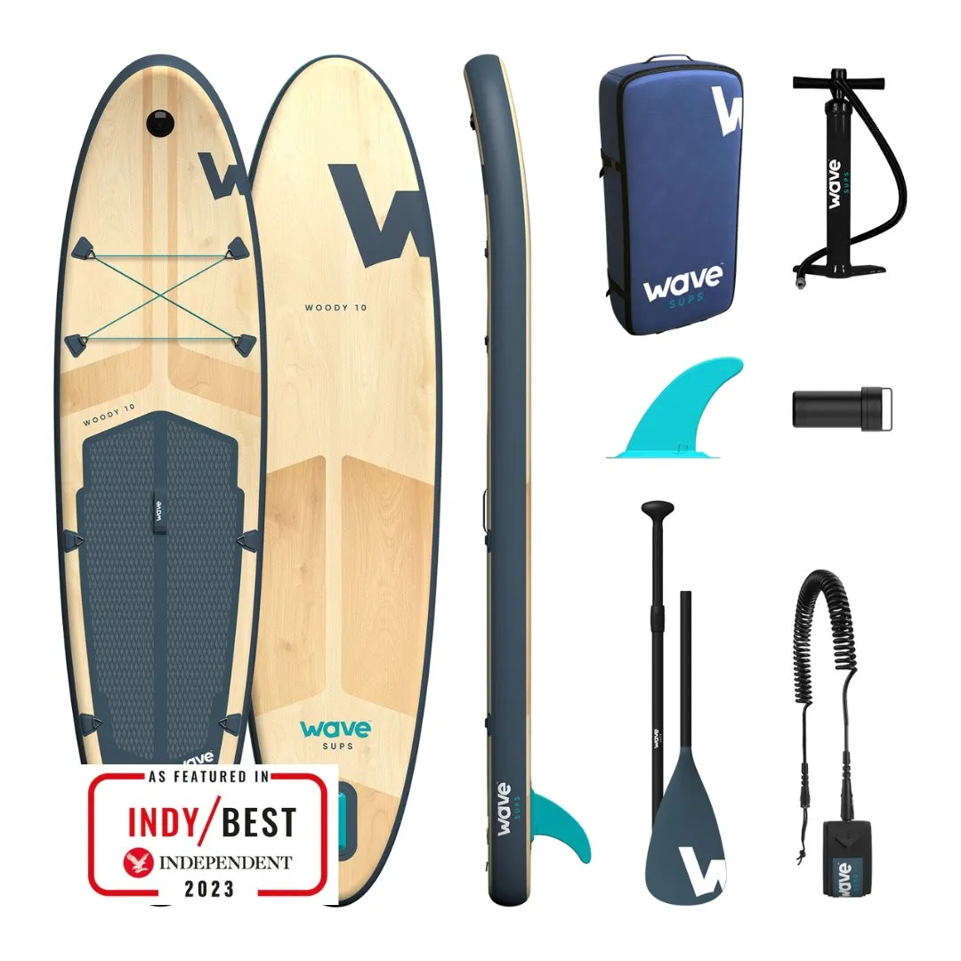 Woody SUP | Inflatable Stand-Up Paddle Board | 10/11ft | Navy