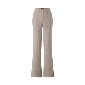 WOOL CASHMERE CLASSIC TROUSERS WITH SLITS