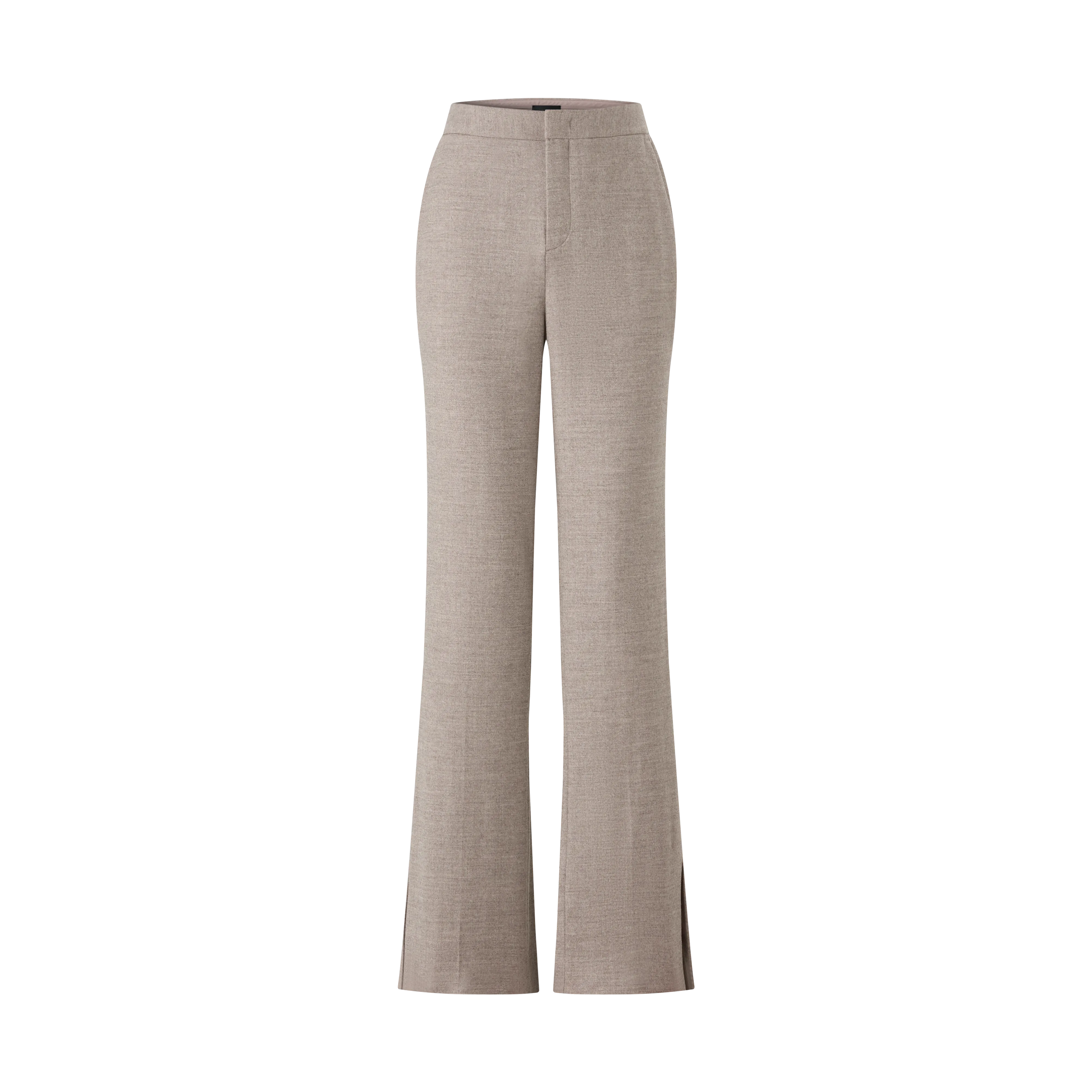 WOOL CASHMERE CLASSIC TROUSERS WITH SLITS
