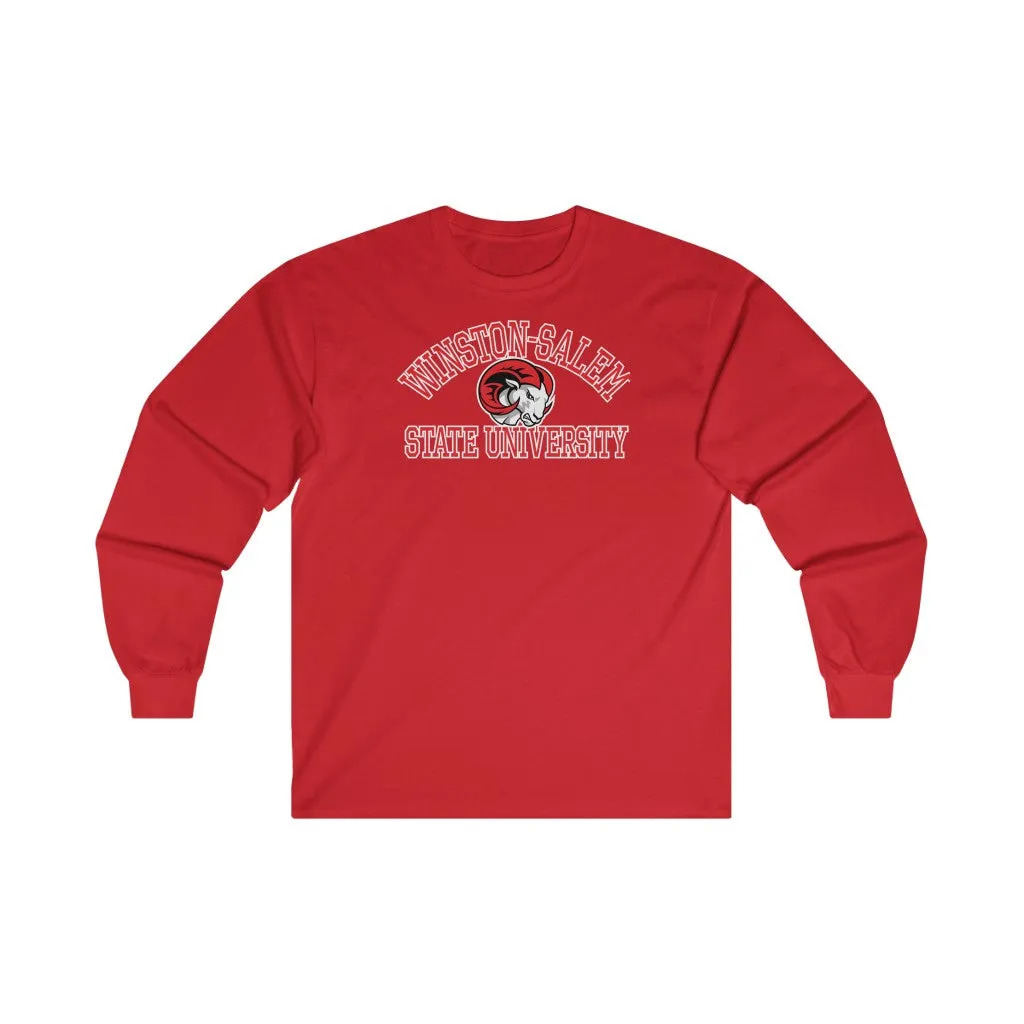 WSSU UNISEX RAM CENTER LONGSLEEVE TEE