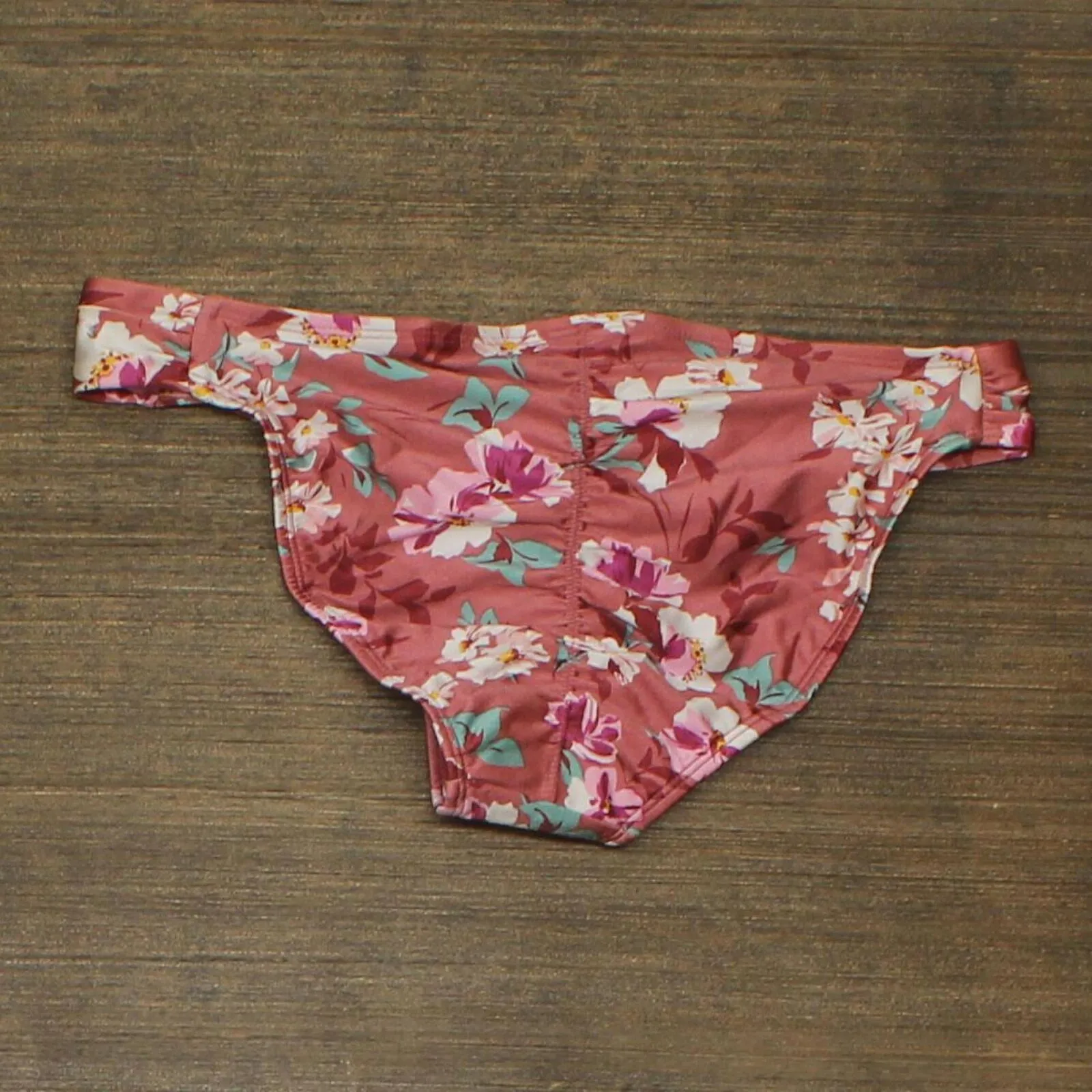 Xhilaration Juniors' Cinch Back Cheeky Floral Bikini Bottom 1645e8a7299a4a