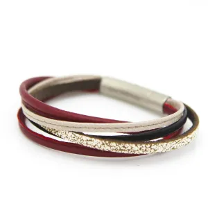 XYZ Cuff - Red / White