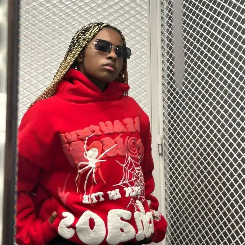 Y2K Pink Hoodie: Harajuku Graphic Oversized Sweatshirt for Women