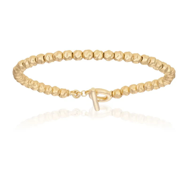 Yellow Gold and Black Bracelets Gift Idea for him