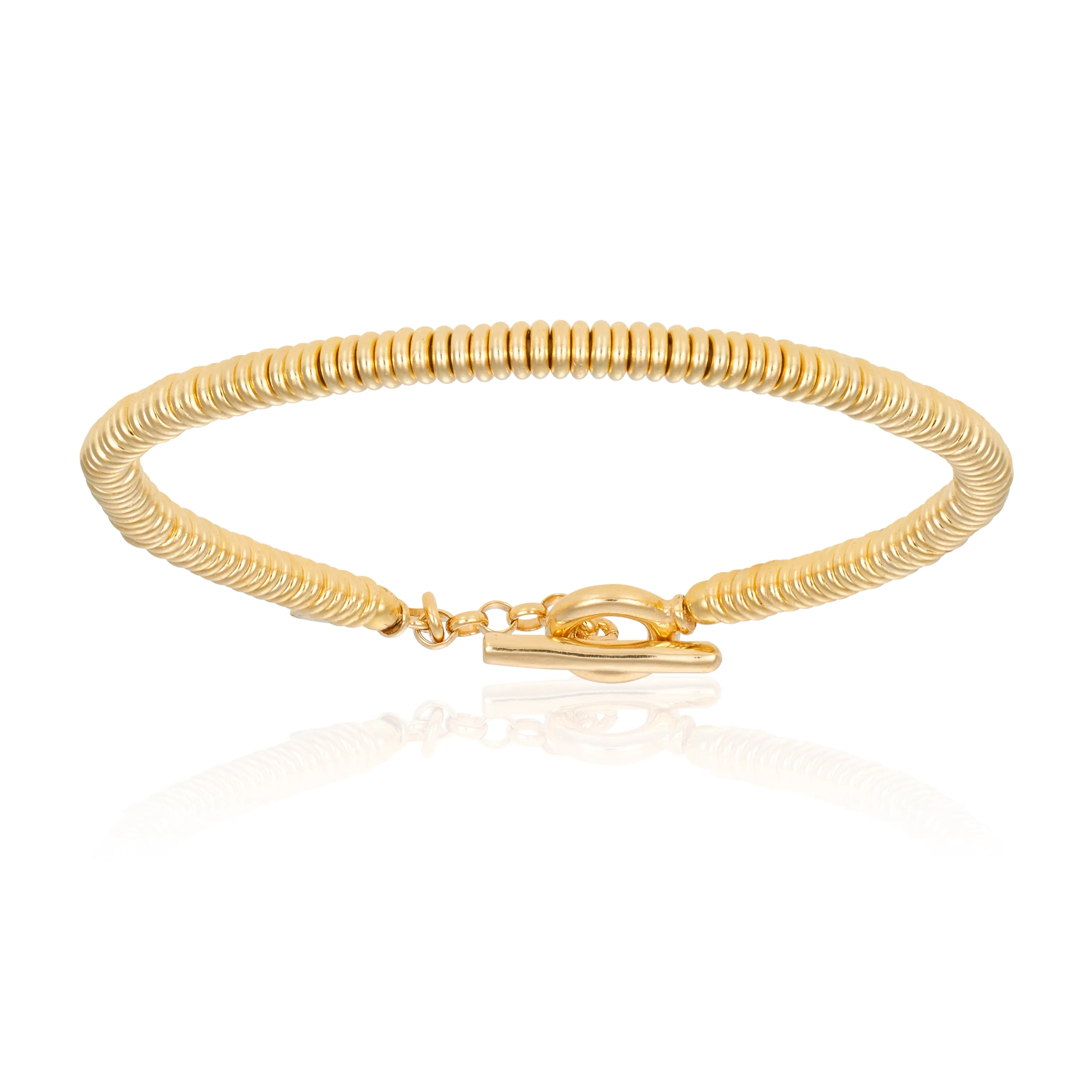Yellow Gold and Cyan Bracelet Combination