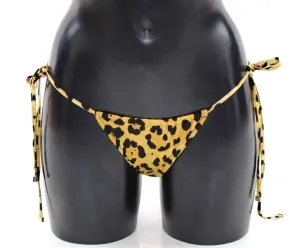 Yellow Leopard Bikini Bottom Swimwear Beachwear