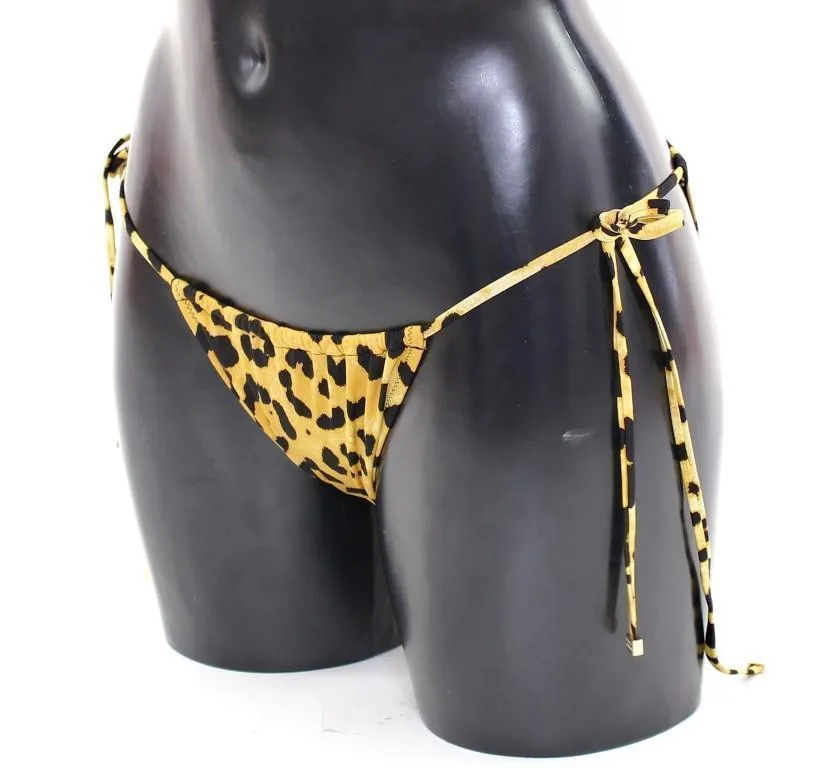 Yellow Leopard Bikini Bottom Swimwear Beachwear