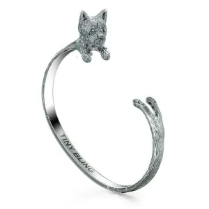 Yorkshire Terrier Puppy Cut Breed Jewelry Cuddle Cuff Bracelet