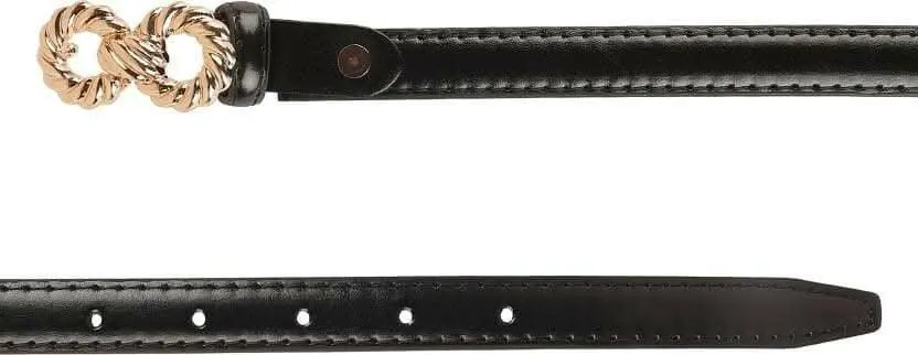 ZEVORA Women Casual, Evening, Formal, Party Black Genuine Leather Belt