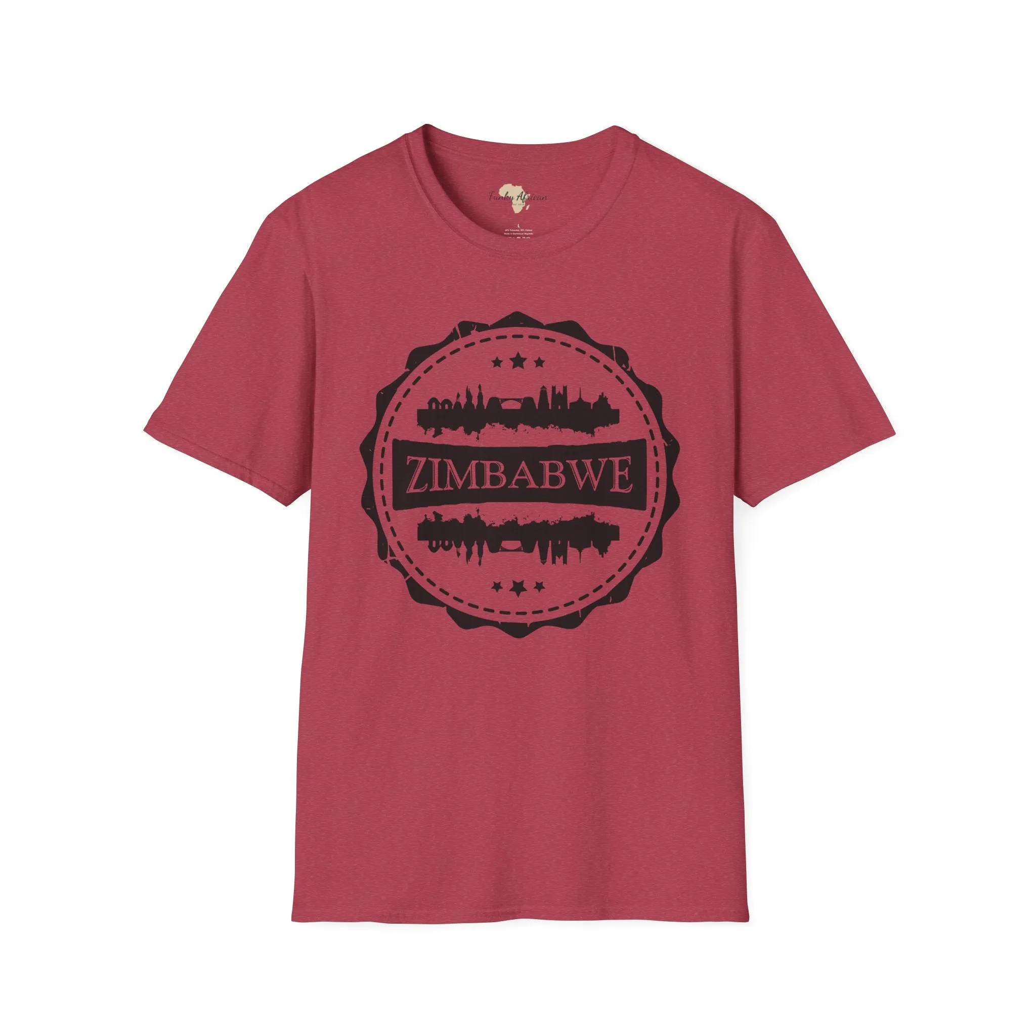 Zimbabwe Stamp unisex tee