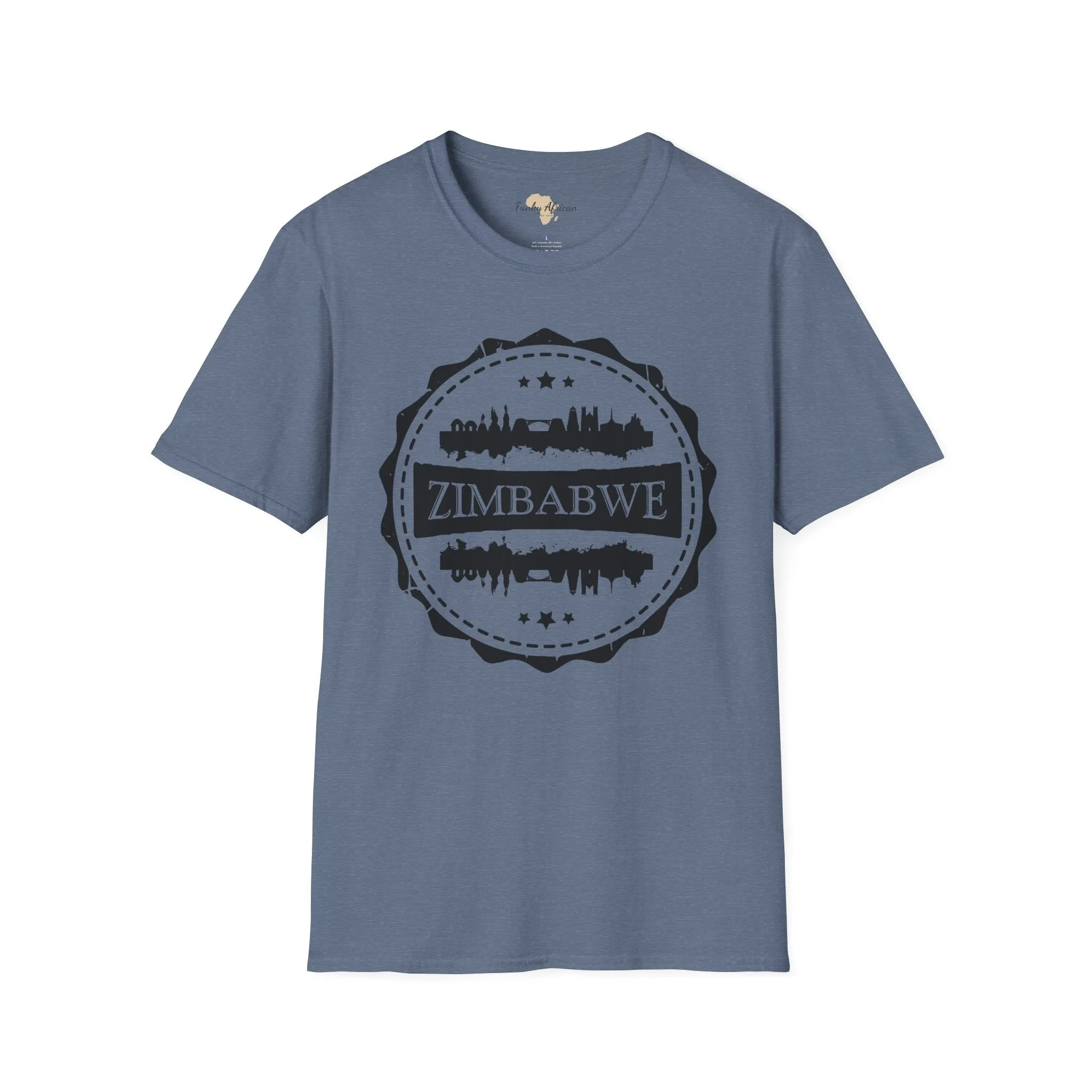 Zimbabwe Stamp unisex tee