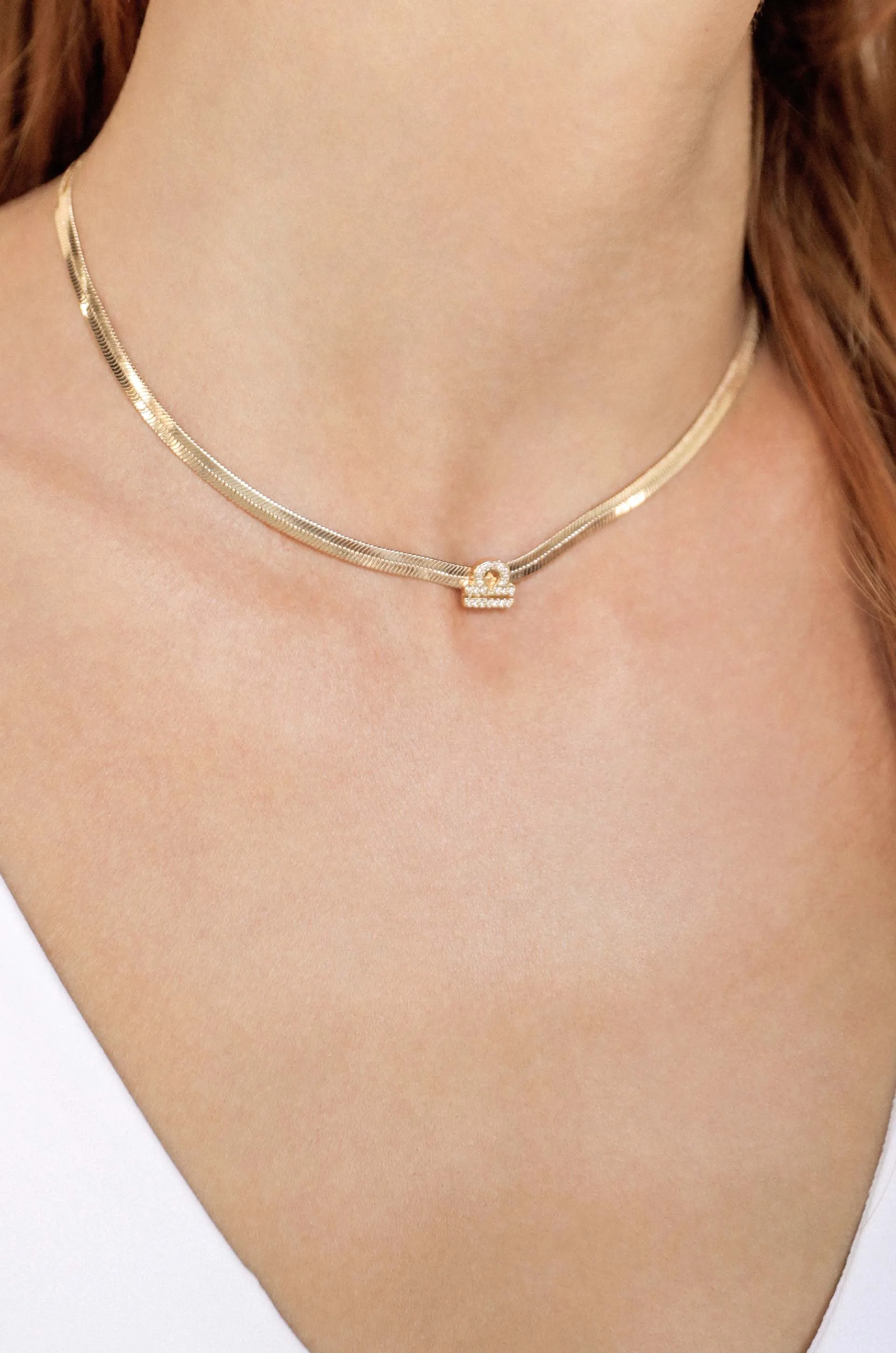 Zodiac Herringbone Necklace
