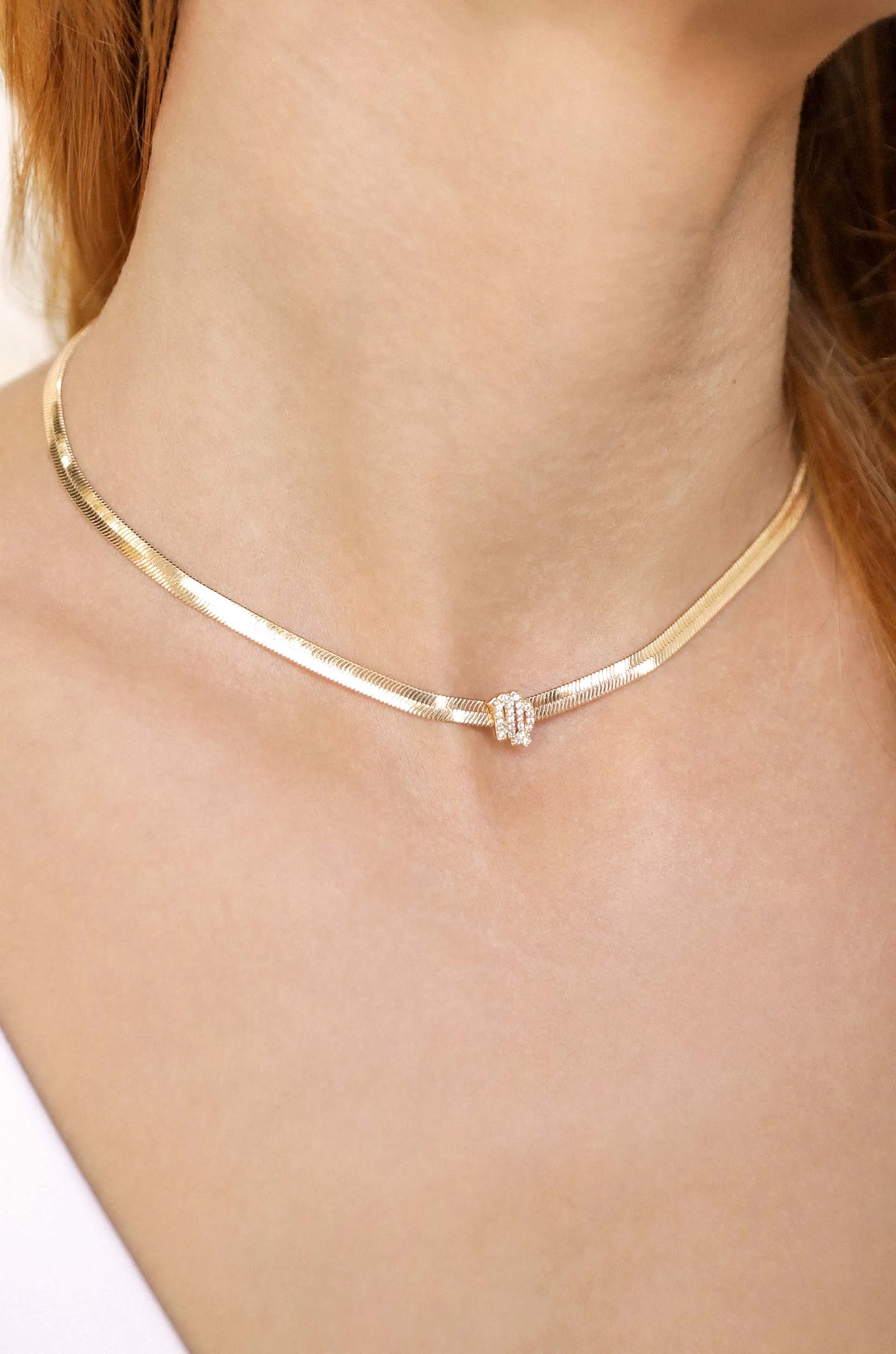 Zodiac Herringbone Necklace