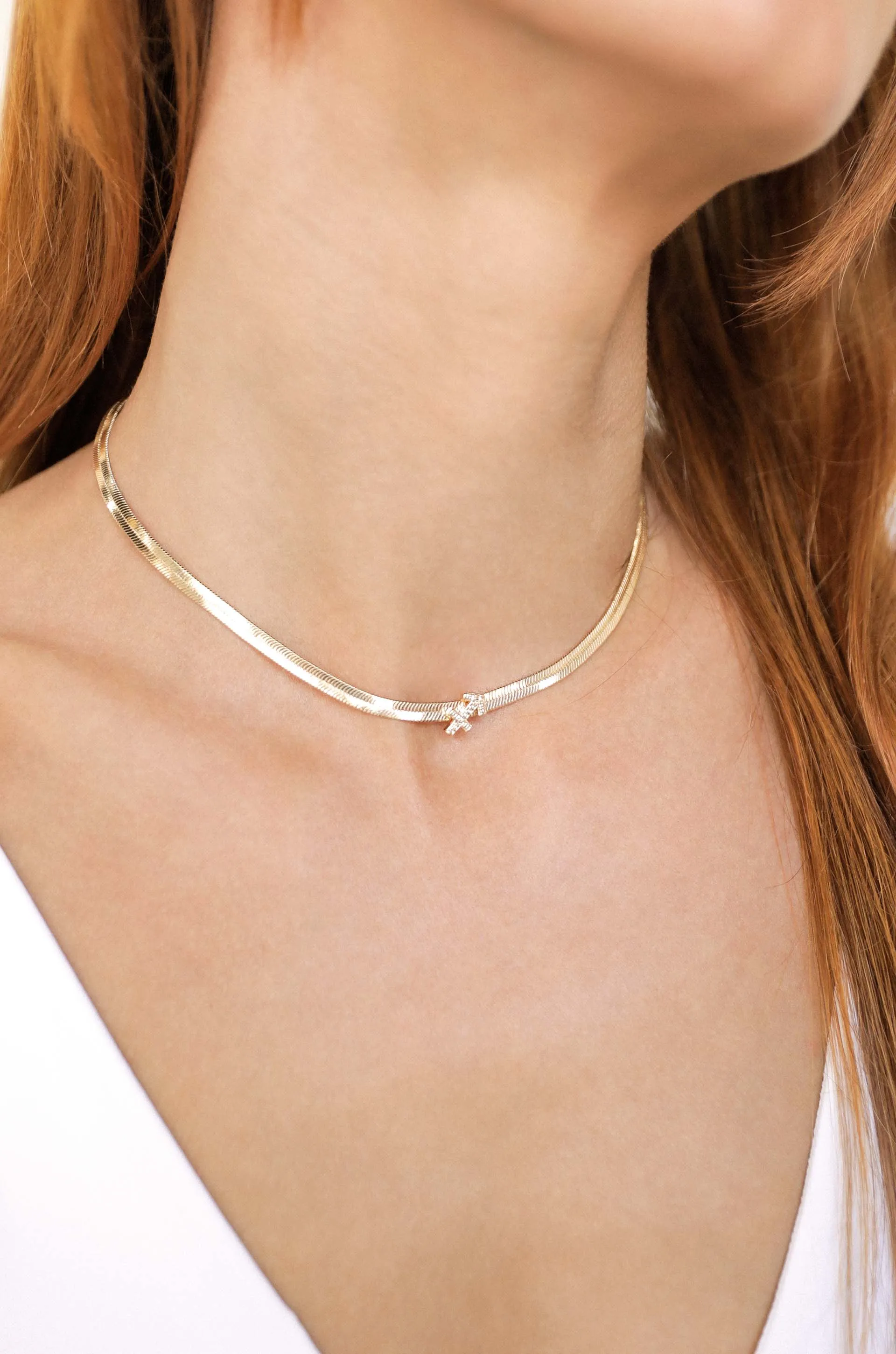 Zodiac Herringbone Necklace