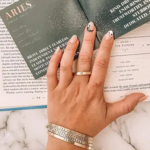 Zodiac Sign Cuff Bracelets - Sterling Silver